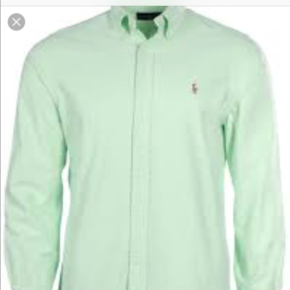 Polo mens long sleeve button down shirt